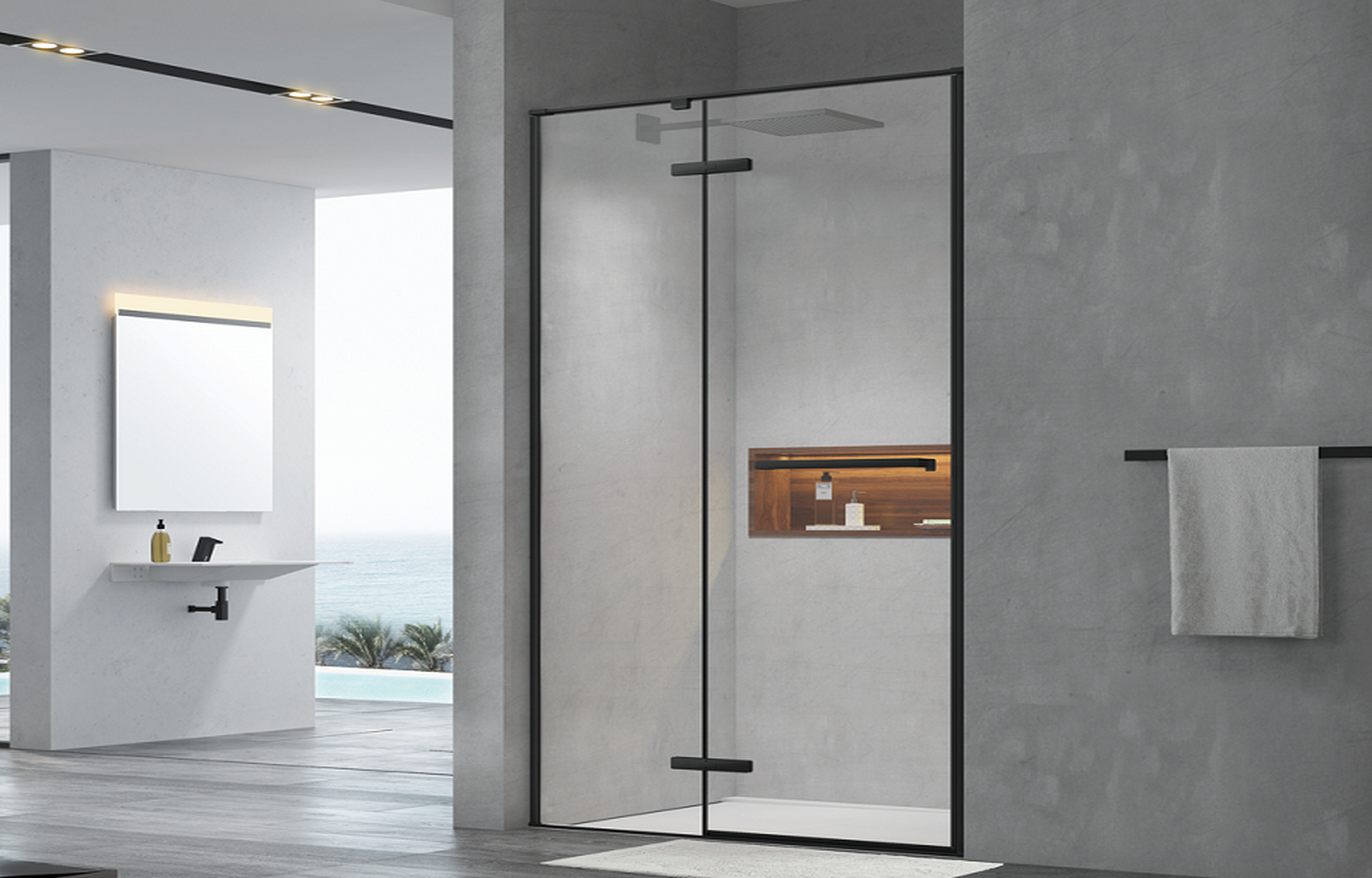 Phòng Tắm Kính Cửa Mở AXF1-A