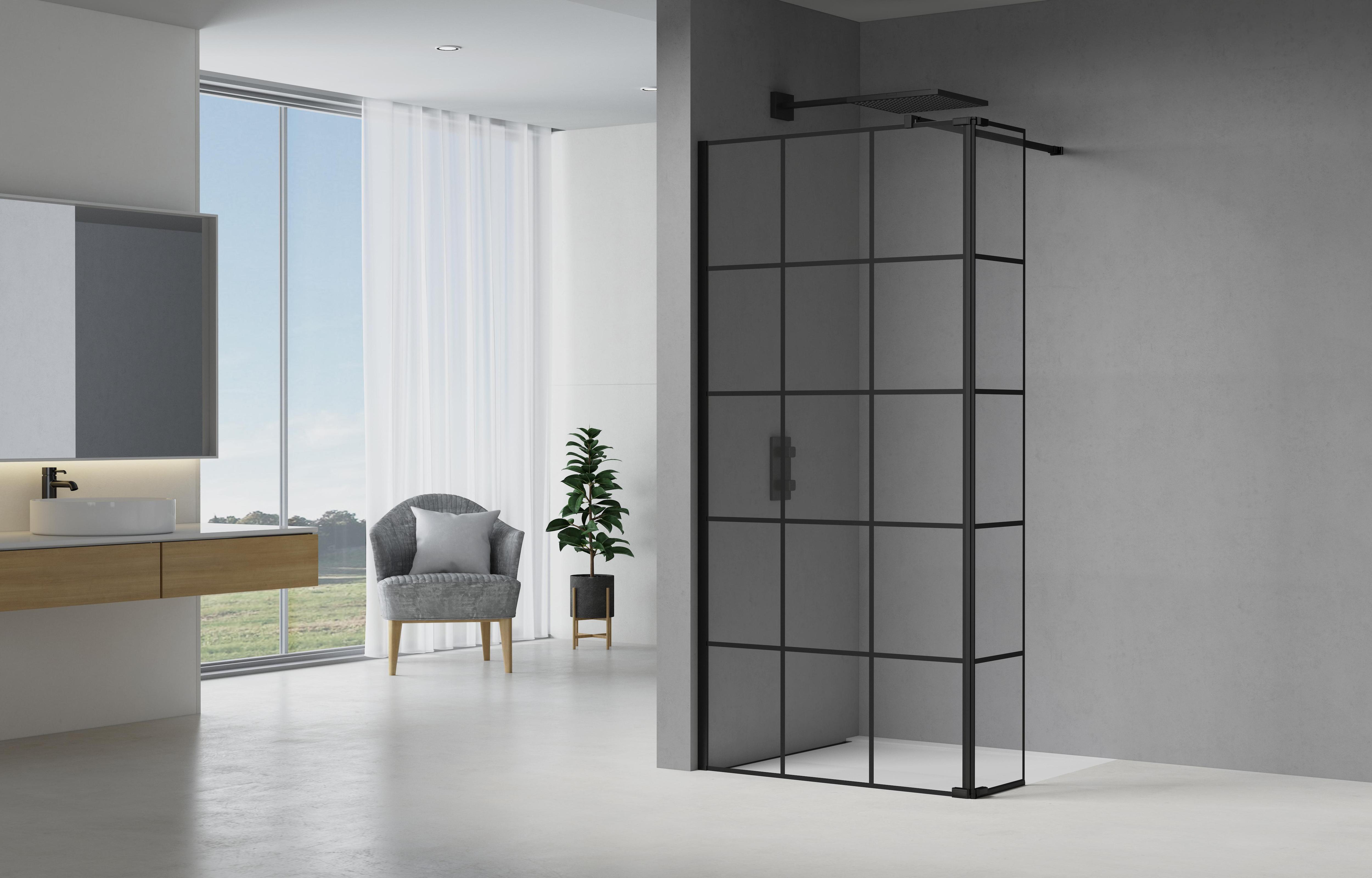 Phòng Tắm Kính Cửa Mở 90 Độ DNR90B+CGZ35B