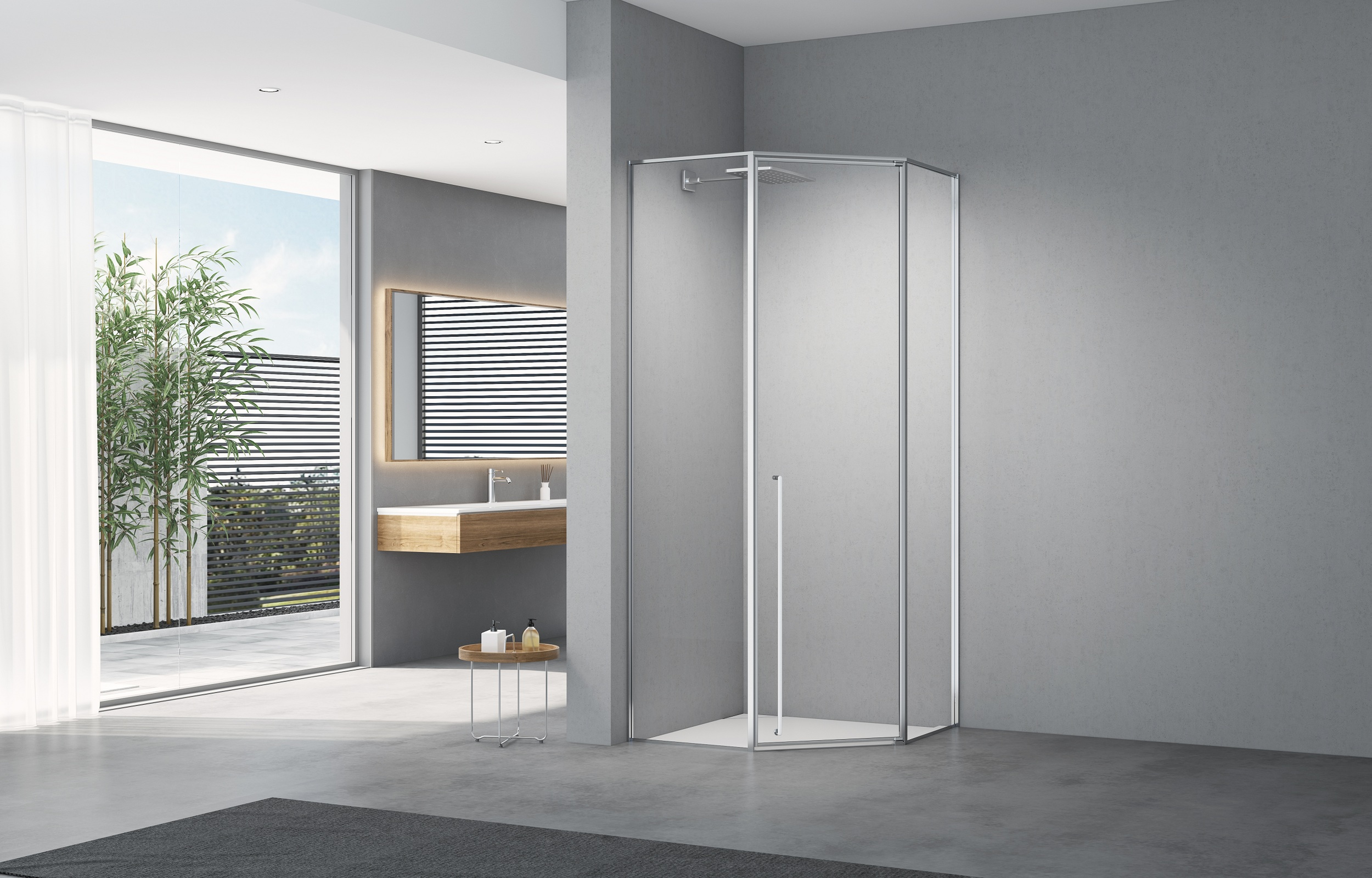 Phòng Tắm Kính 135 độ XCH5